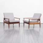 1960s armchair, Scandinavian style, restored, two available / on hold