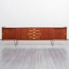 1950s sideboard, two-tone, restored, 251cm