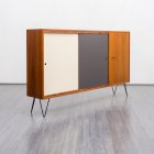Mid-Century sideboard with coloured doors, restored, ON HOLD